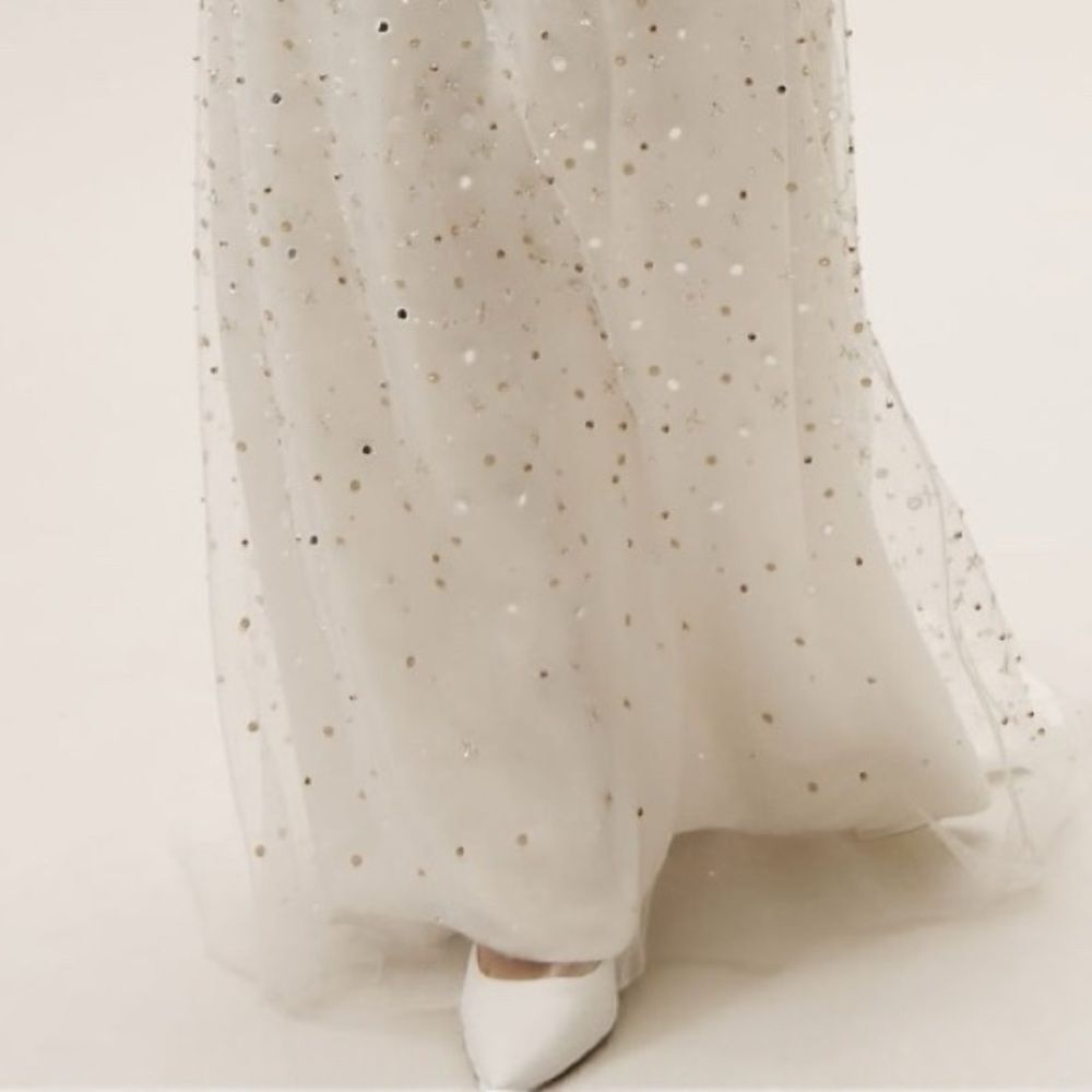 NWT Wedding Dress BHLDN Houston Chosen Gown Anthropologie Ivory White Size 2 - Picture 5 of 6